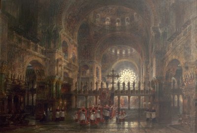 Interno della Basilica di San Marco, Venezia, Italia, 1877 da Wyke Bayliss